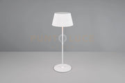 SUAREZ LAMPADA DA TAVOLO RICARICABILE METALLO BIANCA REGOLAZIONE INTESITA' TOUCH IP 44 H.39CM LED 1,5W 200lm, 3000K