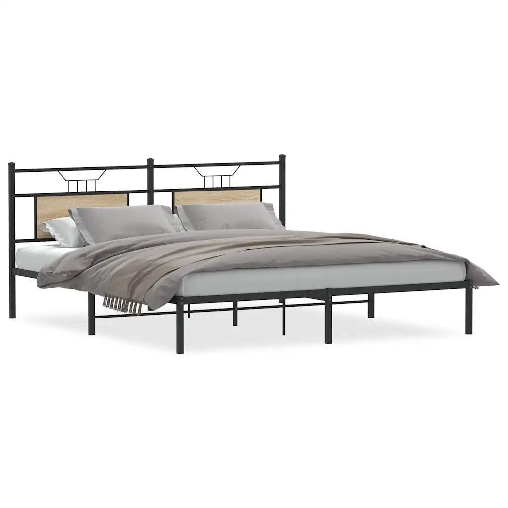 Giroletto senza Materasso Rovere Sonoma 183x213cm in Truciolato 4106797