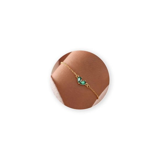 Anello di compleanno per donna - 12 tipi di pietre di nascita - Flessibile - Collana di regalo per donna - Design a forma di cuore - Acciaio inossidabile ipoallergenico - Collana