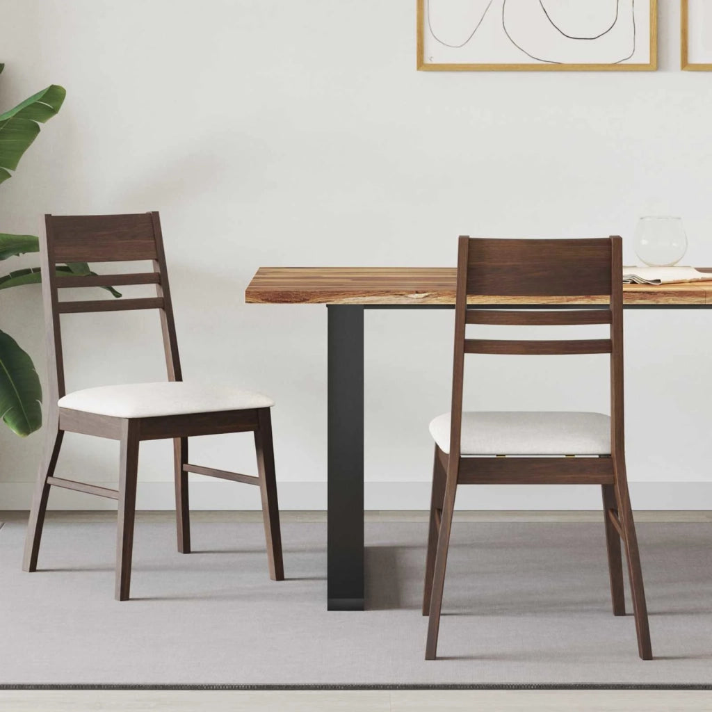 Sedie da pranzo 2 pz | Sedie da cucina Marrone Chiaro 43 x 54 x 89 cm