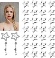 Set di 30 spille per capelli in diverse misure - Accessori per capelli per ragazze e donne - Clip per capelli in metallo argentato Y2K