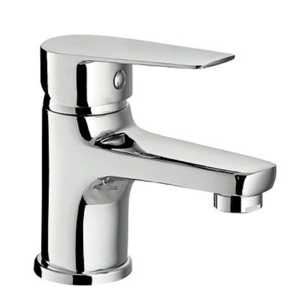 Trade Shop - Rubinetto Miscelatore Monocomando Cromato Per Lavabo Lavandino Moderno Cube87117 -