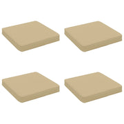Cuscini per Sedia in 4 Pezzi VUGHT 4 pcs 100% Poliestere Beige 946251