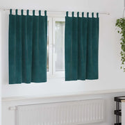 Tende oscuranti 2 pcs Verde Scuro 140 x 140 cm Velluto 4107218