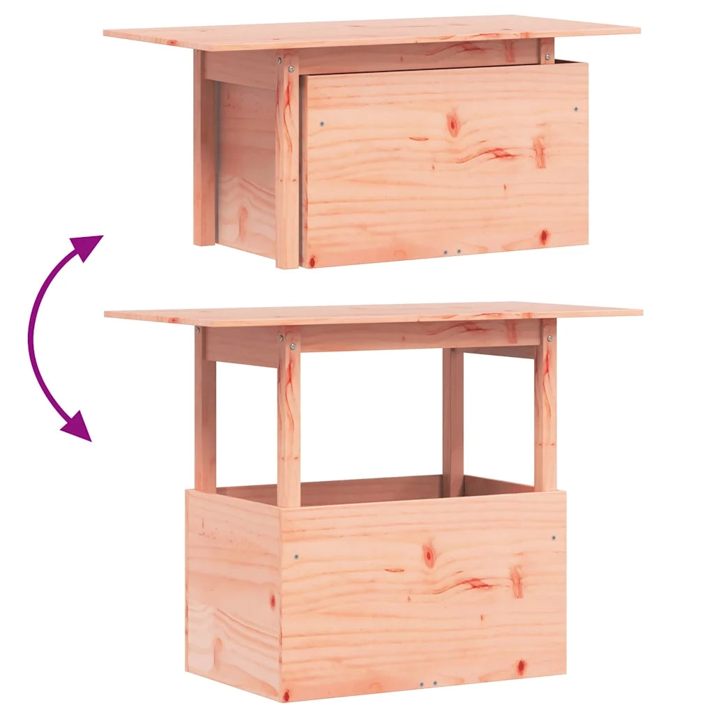 Tavolino da Giardino-Tavolo da Esterno 100x50x75 cm in Legno Massello di Douglas