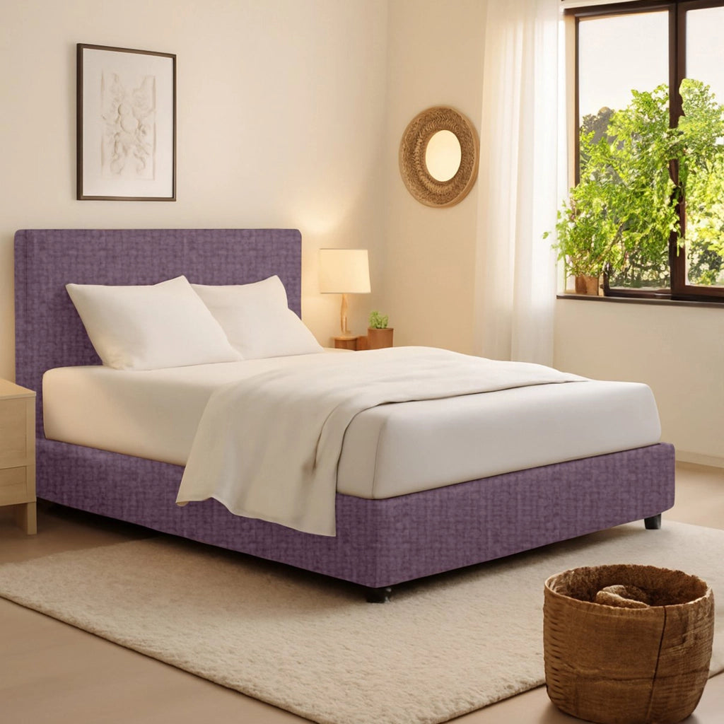 Bracknell, Letto Singolo Sfoderabile Made in Italy, Viola Lilla