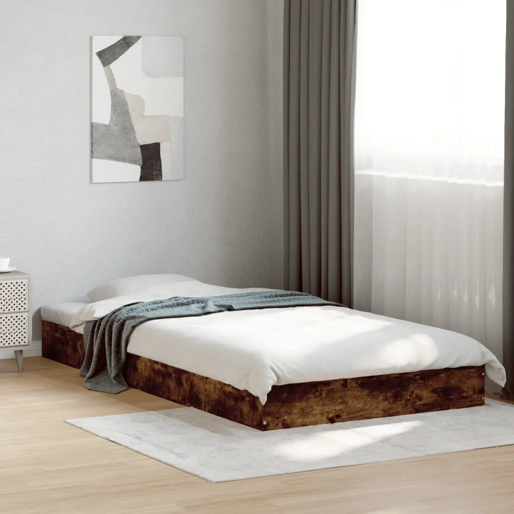 Giroletto senza Materasso Rovere Fumo 100x200 cm in Truciolato 842060