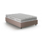 Aftis, Letto Piazza e Mezza Materasso Incluso Made in Italy, Grigio Tortora