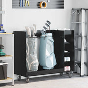 Armadio per Golf con ruota Rovere Nero 120 x 45 x 98 cm