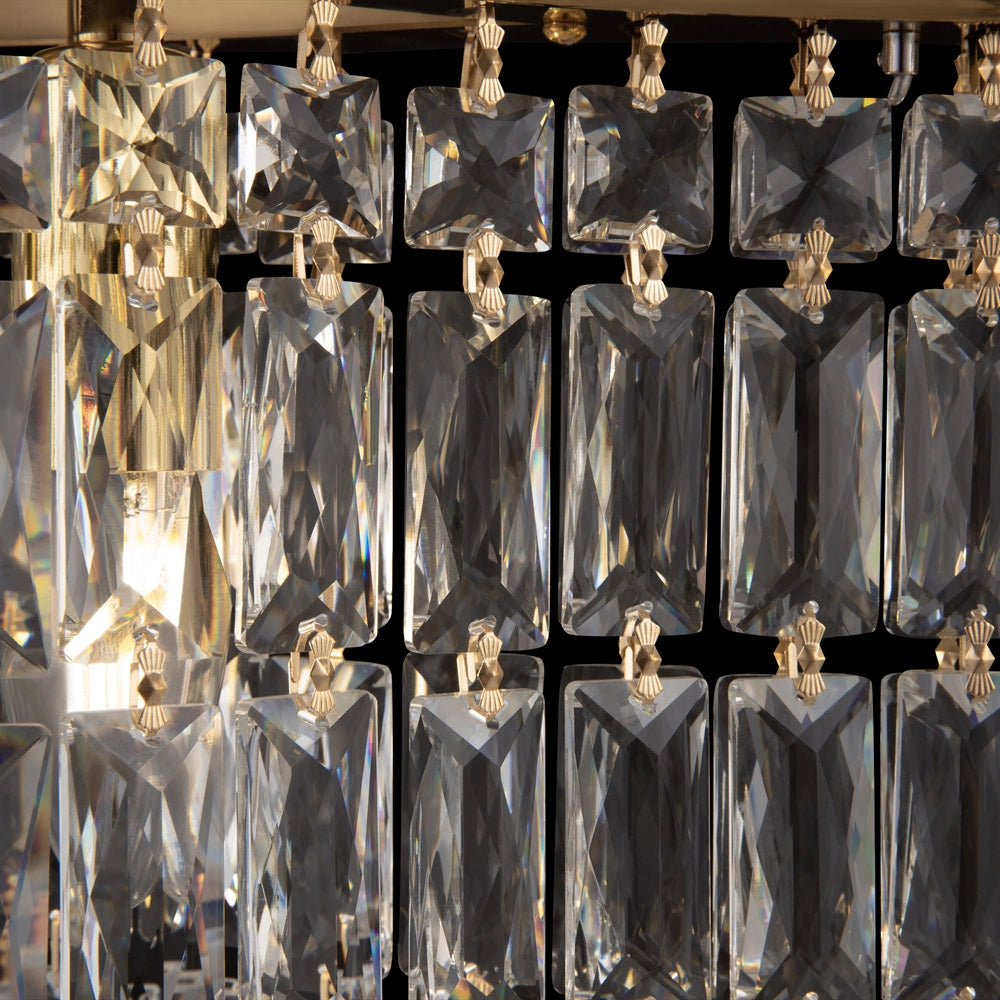 Maytoni Lampadario contemporaneo Dune 6 luci E14 oro metallo cristalli