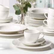 Servizi da caffè e piatti in ceramica - 30 pezzi - Resistenti a lavastoviglie e microonde - Porcella premium