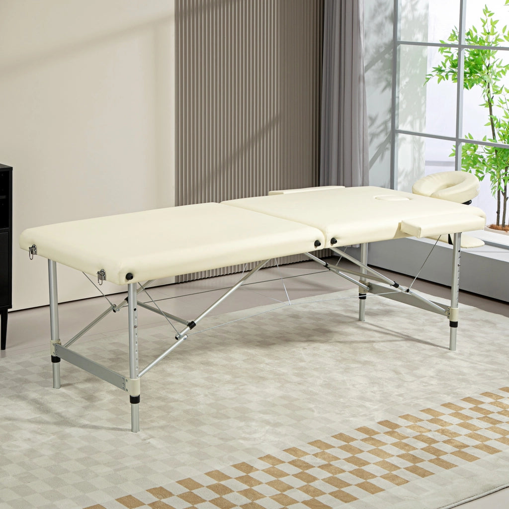 Tavolo da massaggio pieghevole ¨C zephmum ¨C 210x90 cm crema