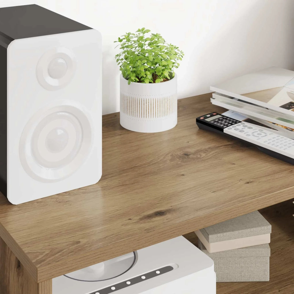 Mobile TV-Credenza per TV Rovere artigianale 80 x 35 x 40 cm Legno multistrato