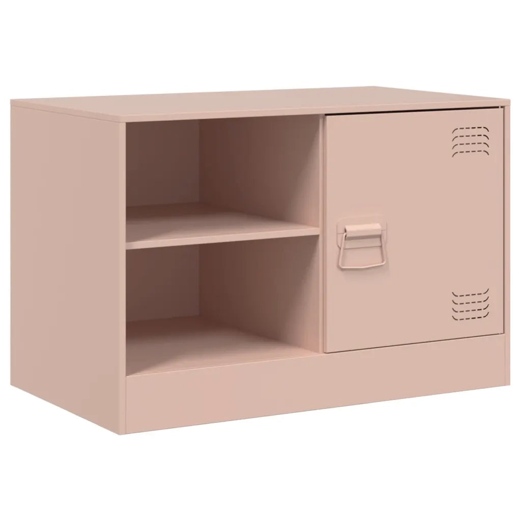 Mobile TV Rosso 67x39x44 cm in Acciaio 841693