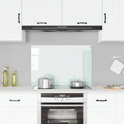 Paraschizzi per Cucina-Protezione parete cucina Bianco 90x60 cm in Vetro Temperato