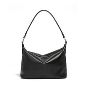 Borsa a tracolla da donna in vera pelle, stile western, nera