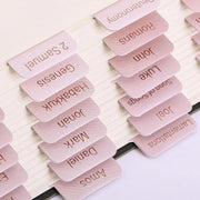 Indici per Bibbia 90 pezzi - Rosa - Gelatinato - Per Donne - Indici per Bibbia - Sostenibile - Navigazione Facile