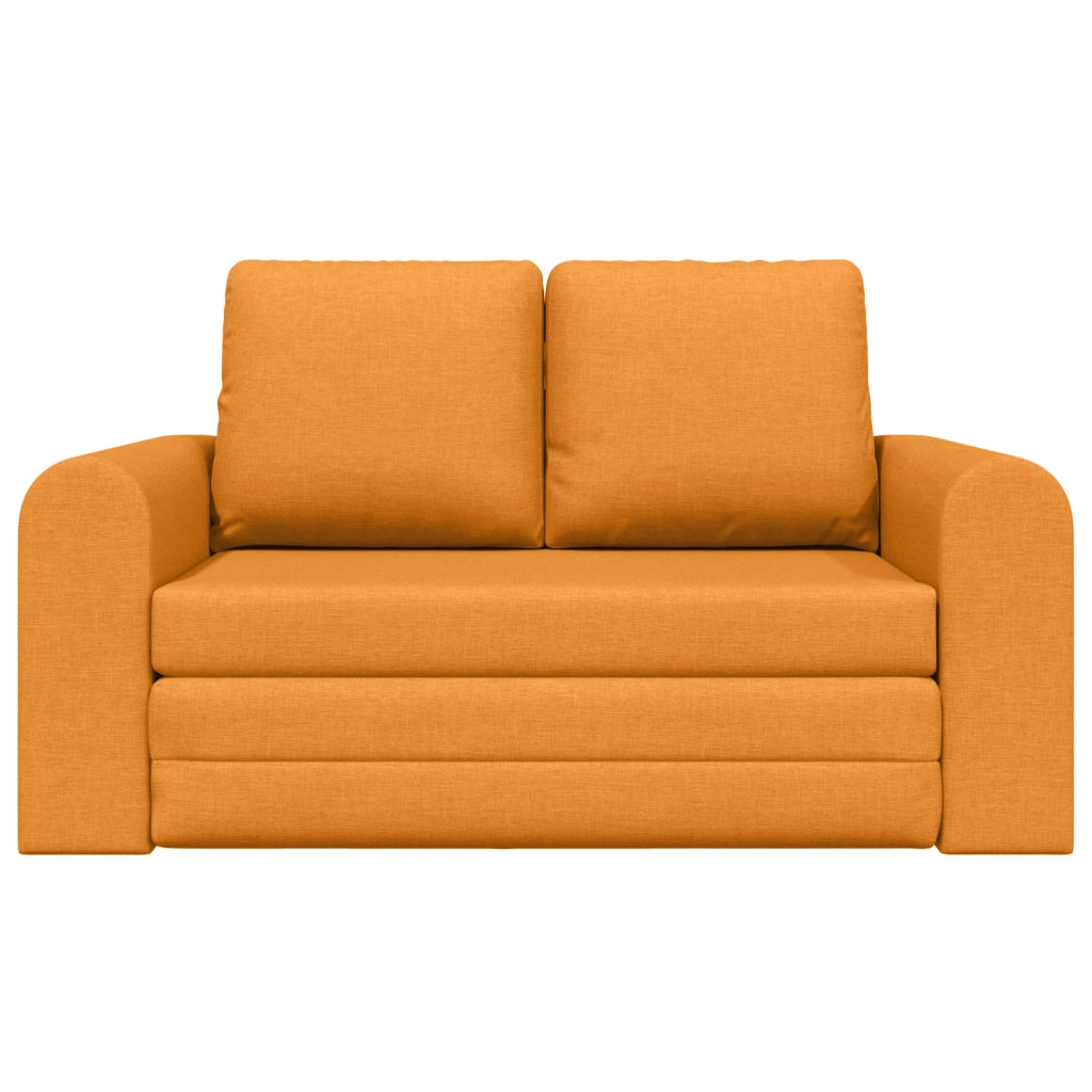 Divano Letto 2-in-1 Giallo Scuro 148x71x83 cm Tessuto