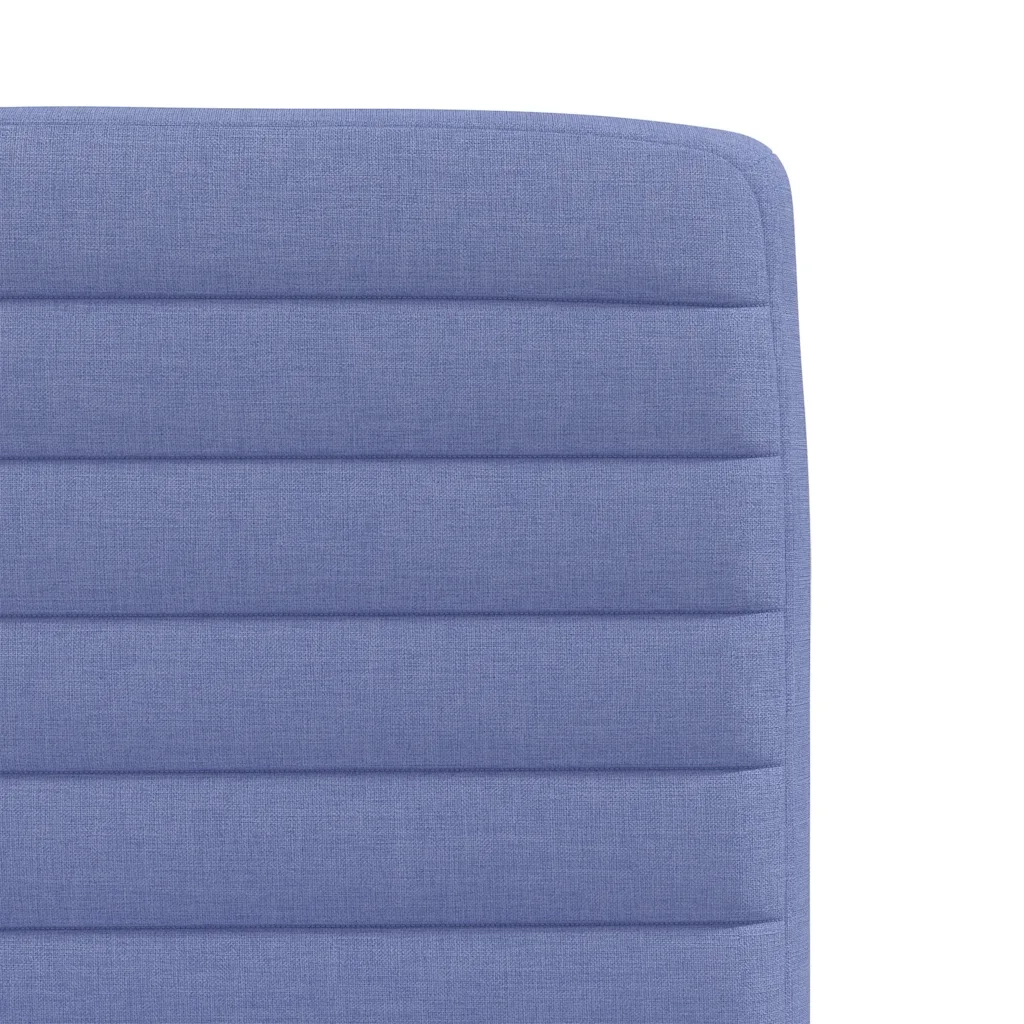 vidaXL Sedie da Pranzo 4 pz Blu Jeans in Tessuto
