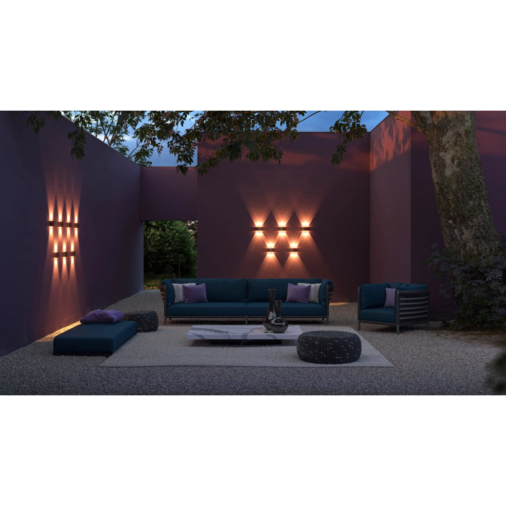 Lampada Da Parete Moderna Da Esterno Metallo Grigio Luce Led 4W Ip54