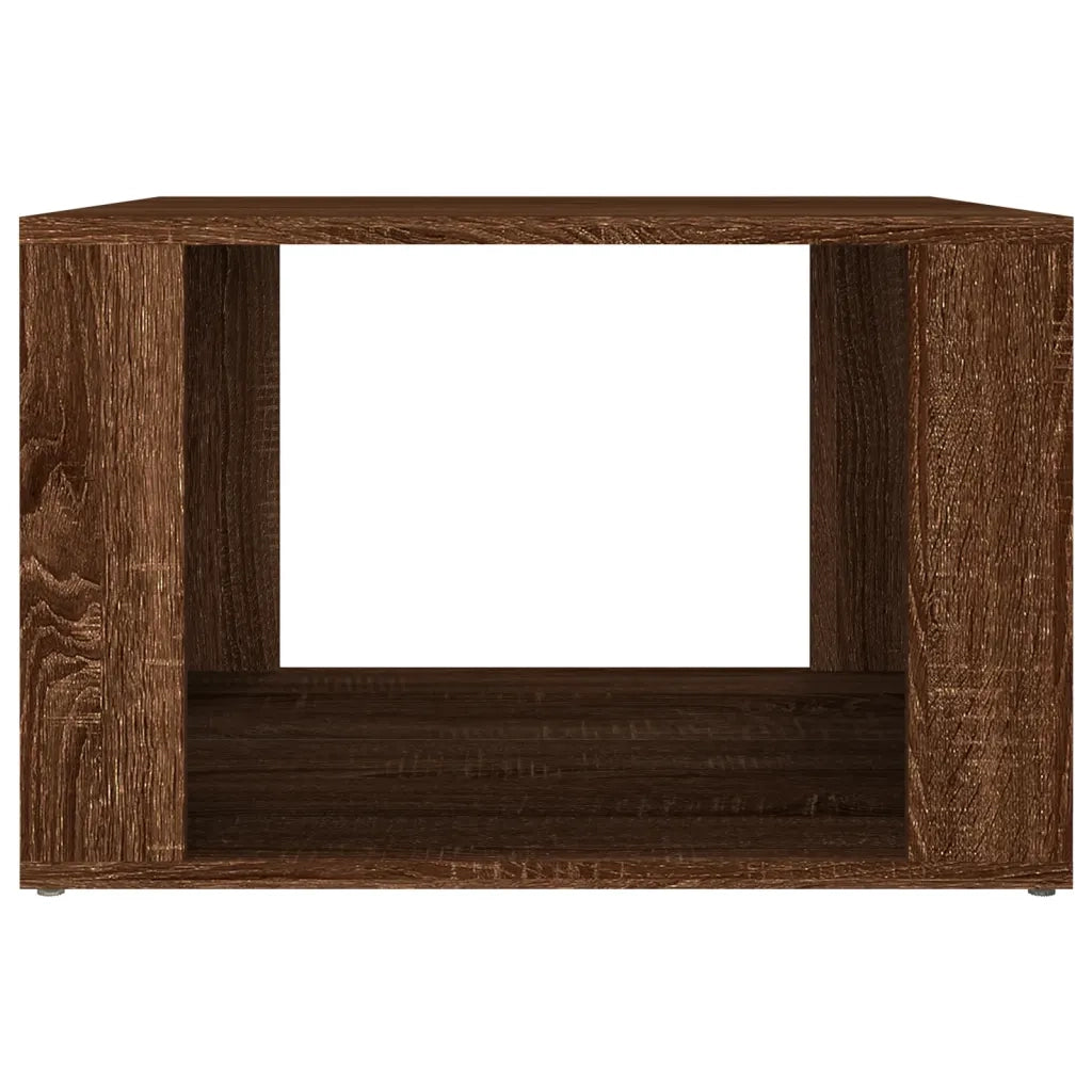 Comodino-Tavolino da notte Rovere Marrone 57x55x36 cm in Legno Multistrato