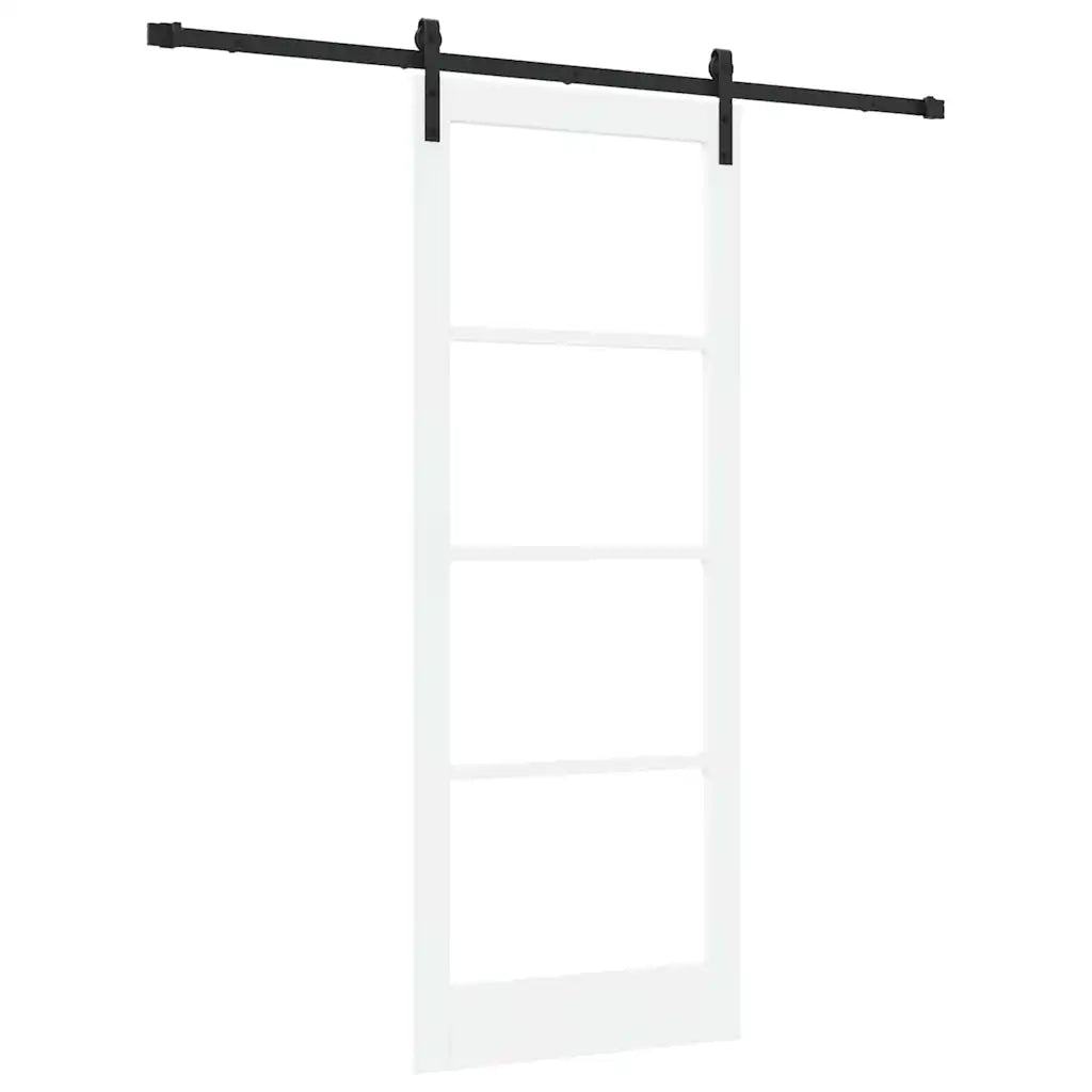 Porta scorrevole ORKDAL Bianco e Nero 83 x 211 cm 3331860