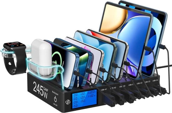 Stazione di Ricarica Smartphone e Tablet - Stazione di Ricarica - Stazione di Ricarica Telefono e Tablet - Stazioni di Ricarica