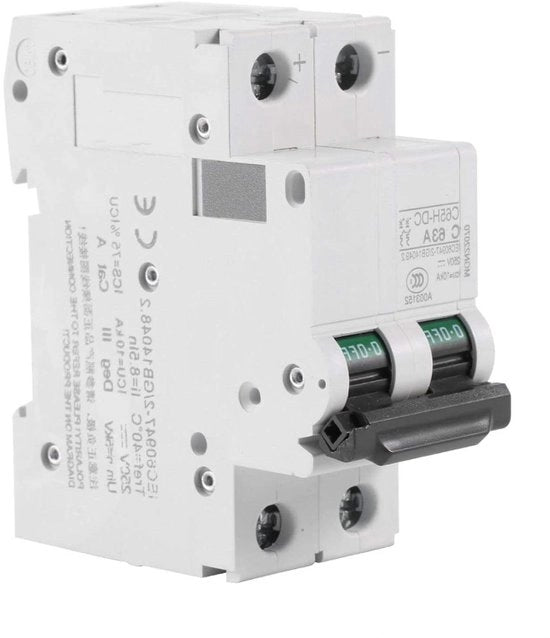 Miniatutaria di protezione della linea 250V DC - Adatto per sistema di raccolta solare - Schienenberg DIN (32A) .