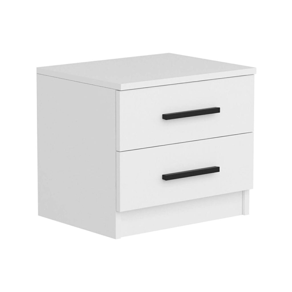 Iune, Comodino un Ripiano, 50x47x40h cm Bianco