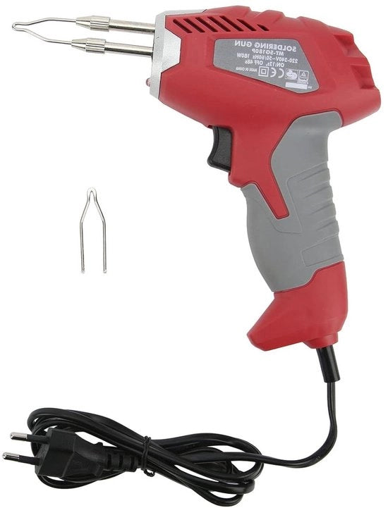 Soldeerpistool da 180W con regolazione della temperatura fino a 200°C per uso in sieristica, elettronica e riparazione di stampanti 3D con presa di corrente EU 220-240V