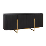Buffet 160 cm 4 porte nero e dorato – Collezione ORION