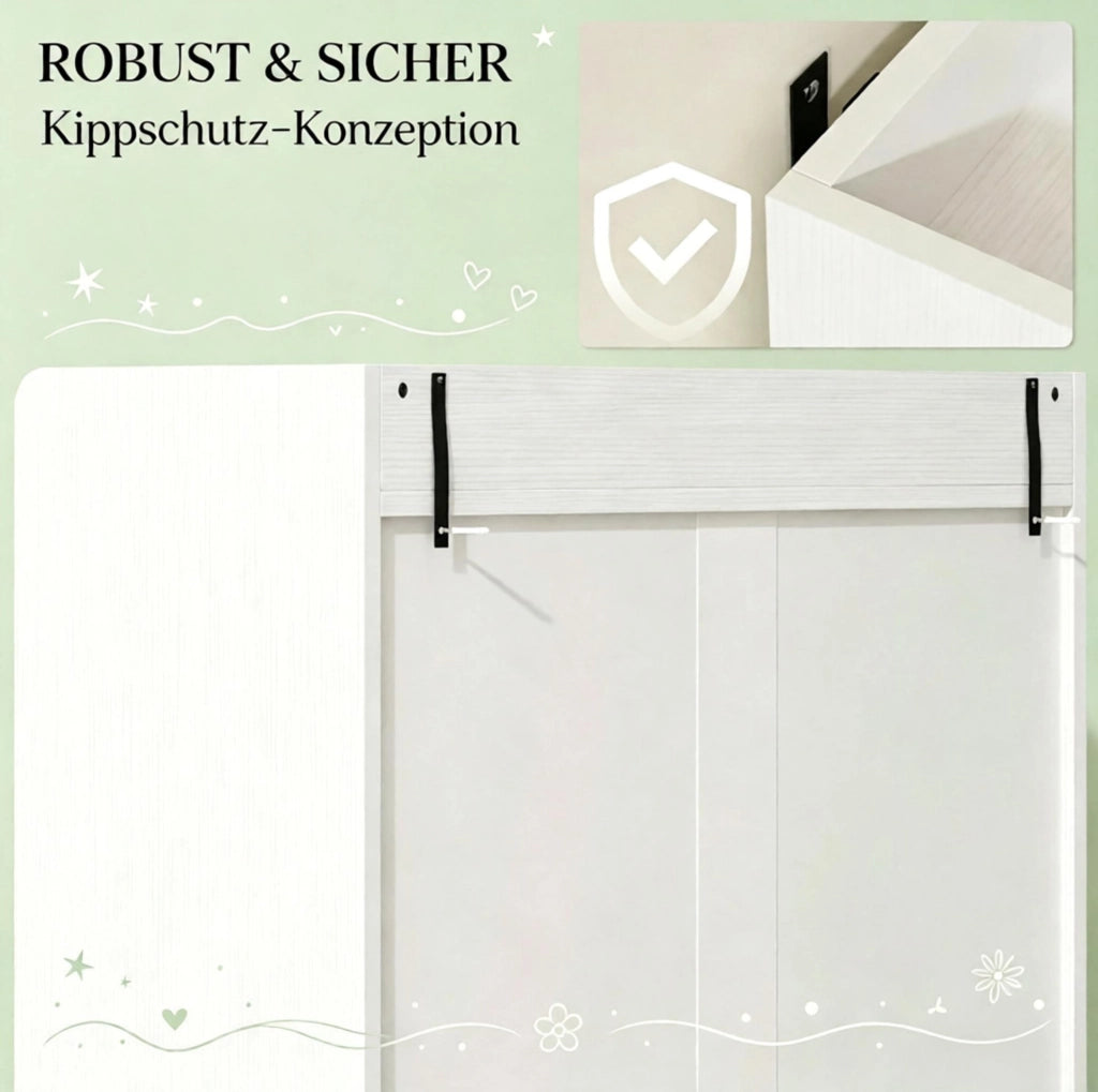 Scarpiera salvaspazio a 2 ante a ribalta 70x30x120 cm bianca