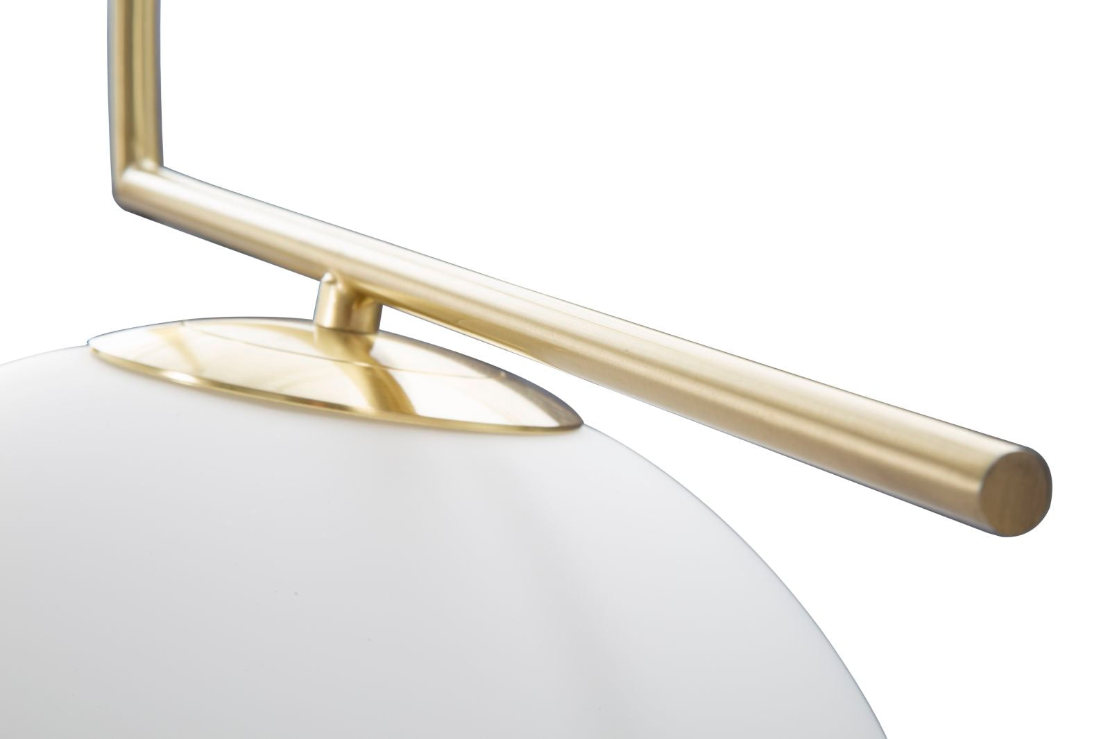 Lampadario Glamy 50x30x100 cm in Ferro e Vetro Bianco e Oro