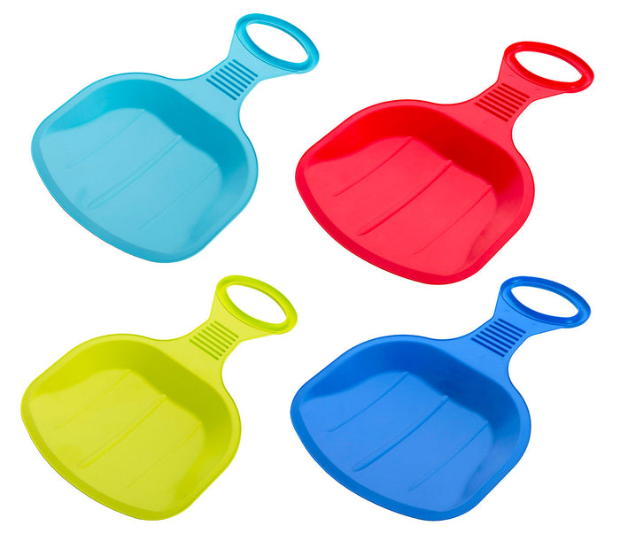 Piattello Slittino da Neve 51x33x2 cm 1 Posto Snow Slider Flash Vari Colori