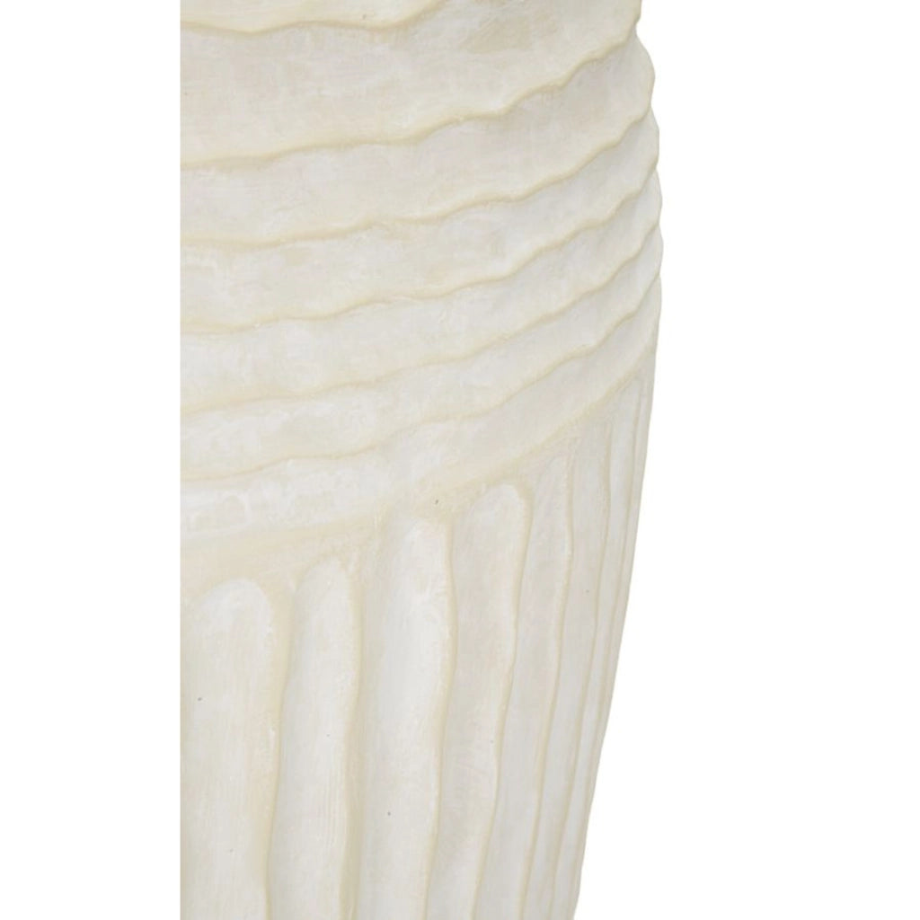 Vaso Decorativo VKH811, Beige, Poliresina, 39x39x56 cm