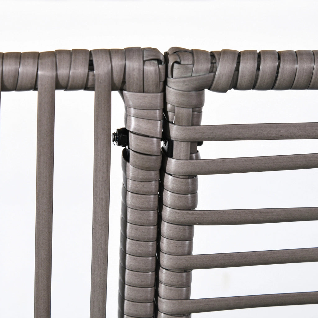 Vaso per fiori con traliccio ¨C zephmum ¨C Polyrattan, grigio, 103x29x103 cm