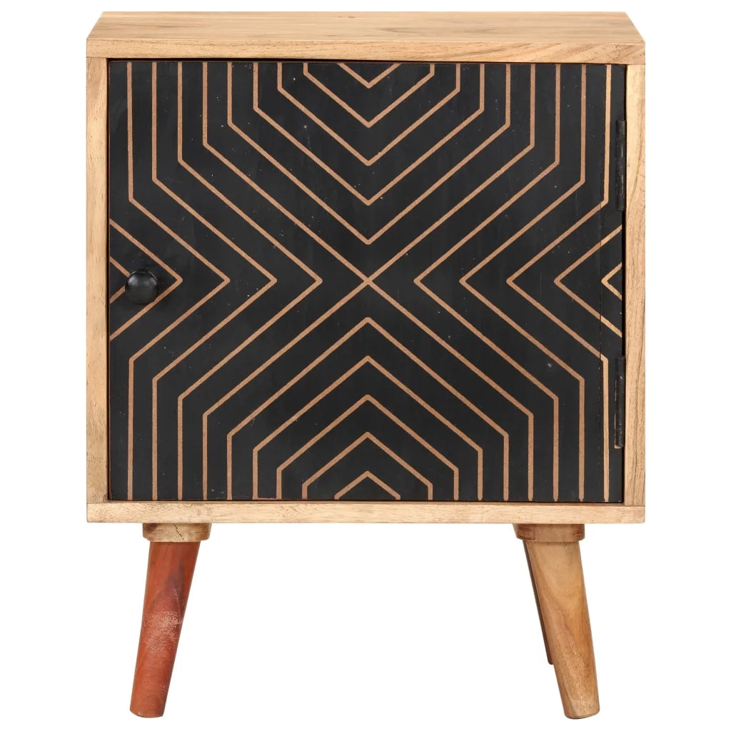 Comodino 40x30x50 cm in Legno Massello di Acacia cod mxl 30374