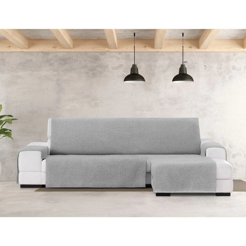 Copridivano penisola destra grigio tessuto jacquard Valeria 290
