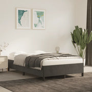 Giroletto senza Materasso-Struttura Letto Grigio Scuro 120x200 cm Velluto 557097