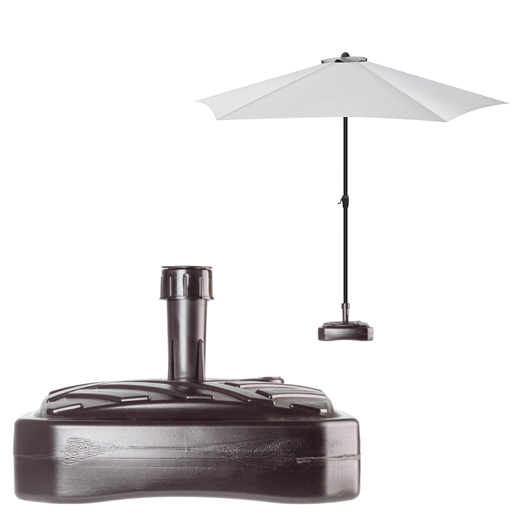 Base per ombrellone KADAX, supporto per ombrellone da giardino, quadrato, 39 cm, peso
