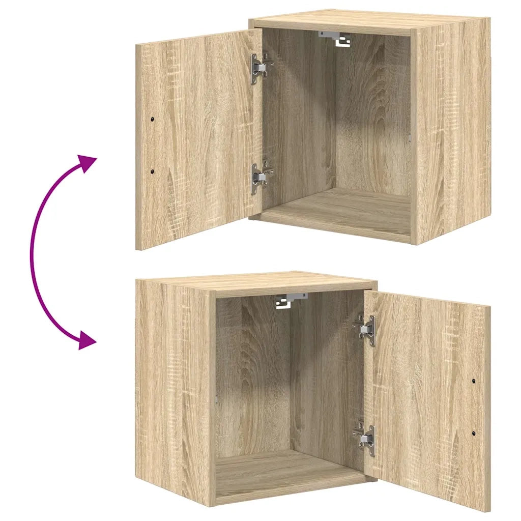 Pensili per Garage 2 pz Rovere Sonoma in Legno Multistrato 860630