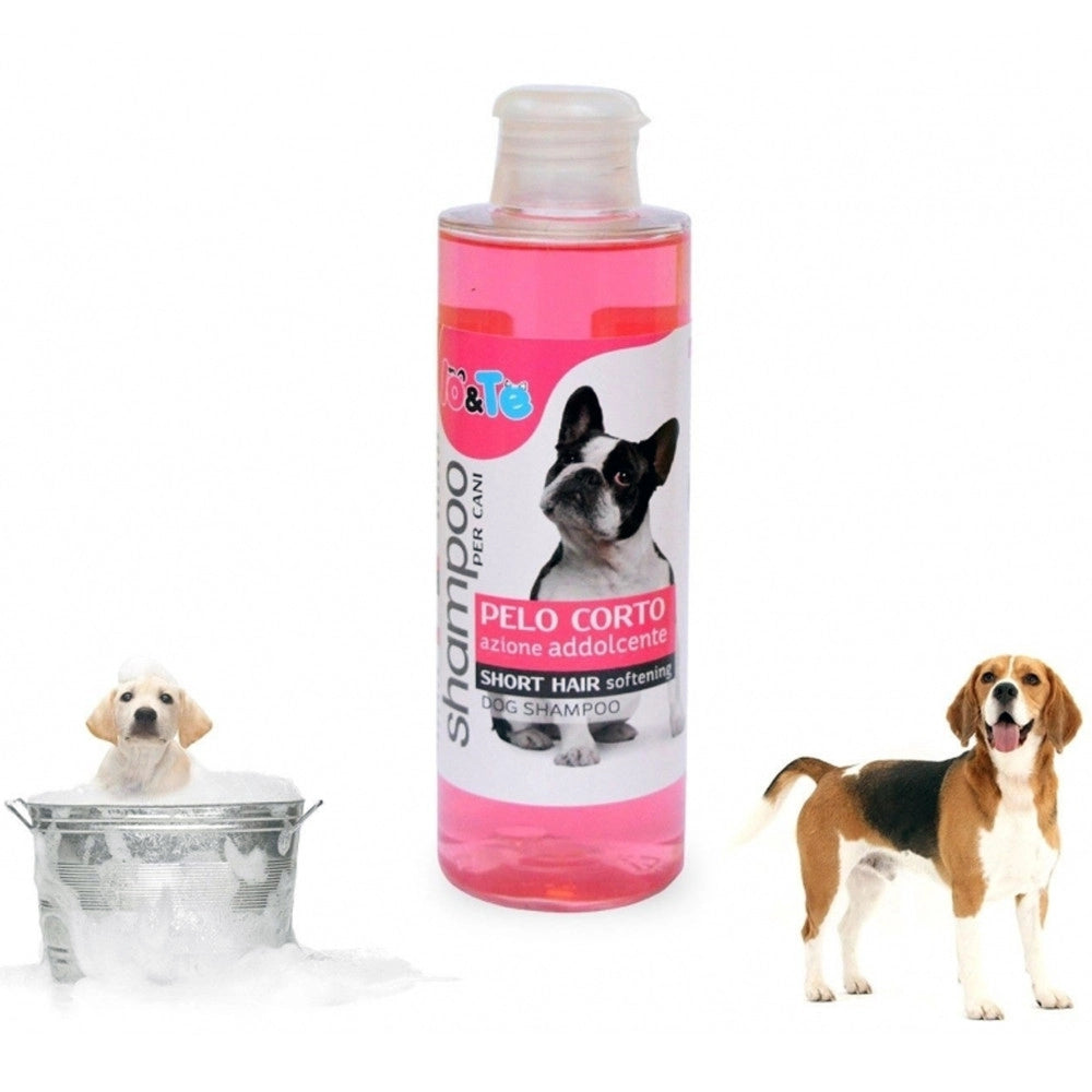 Trade Shop - Shampoo Pelo Corto Addolcente 200 Ml Olio Argan Pantenolo Cani Pelo Morbido Toelettatura Made Italy -