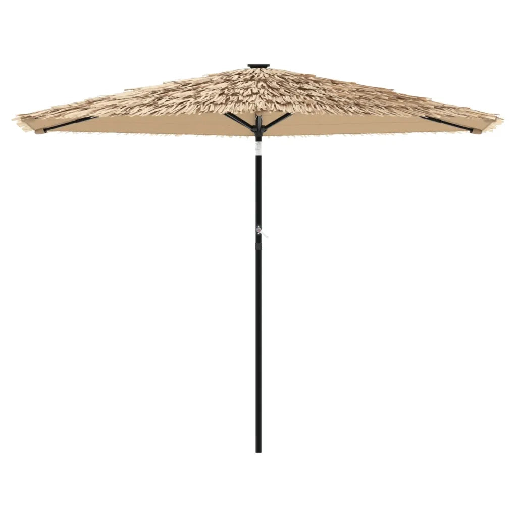 Ombrellone Giardino-Ombrello da Balcone con Palo in Acciaio Marrone 288x288x225 cm
