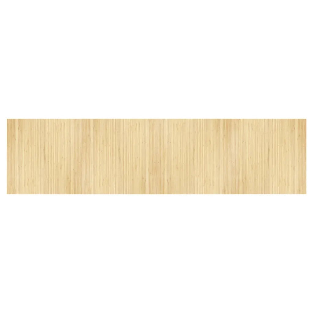 vidaXL Tappeto Rettangolare Natura Chiaro 100x400 cm in Bambù