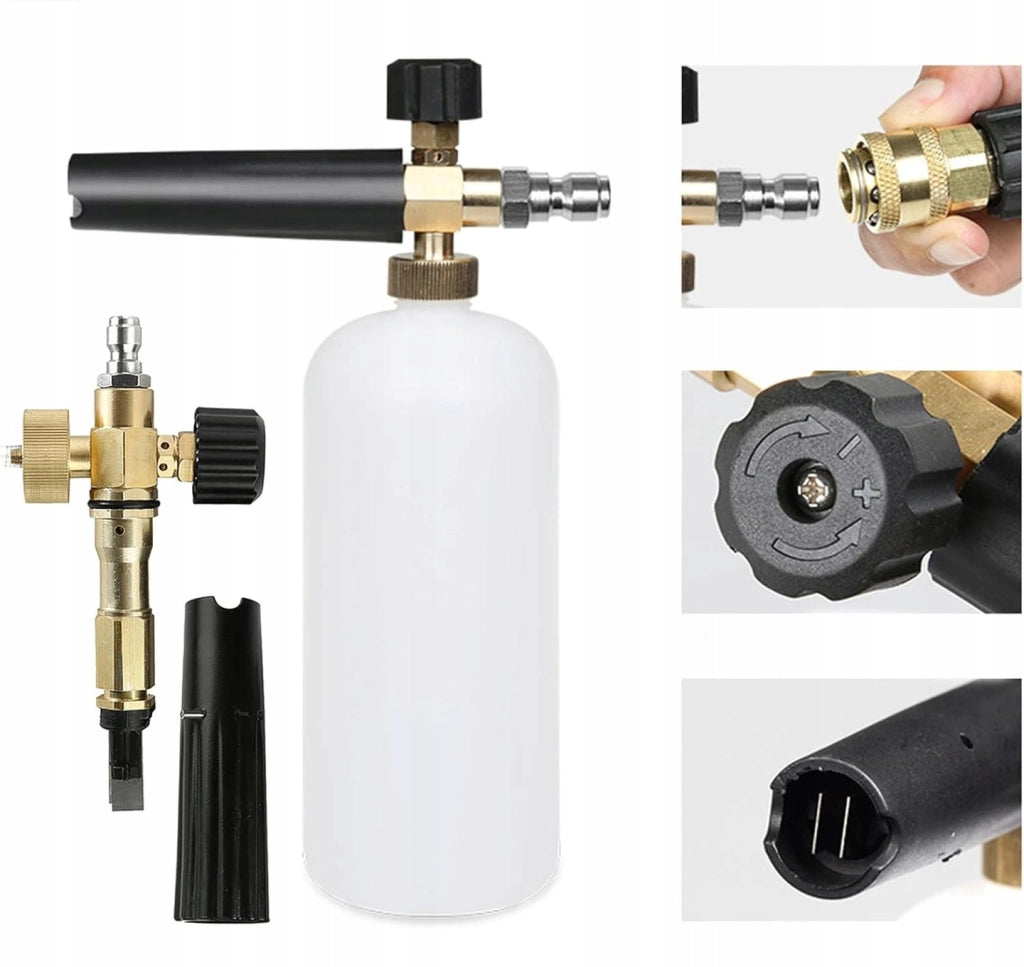 Set di Ugelli per Idropulitrice con Lancia e Schiumogeno – 5 Ugelli (0°, 15°, 25°, 40°, 60°) | Max 250 Bar, 60°C