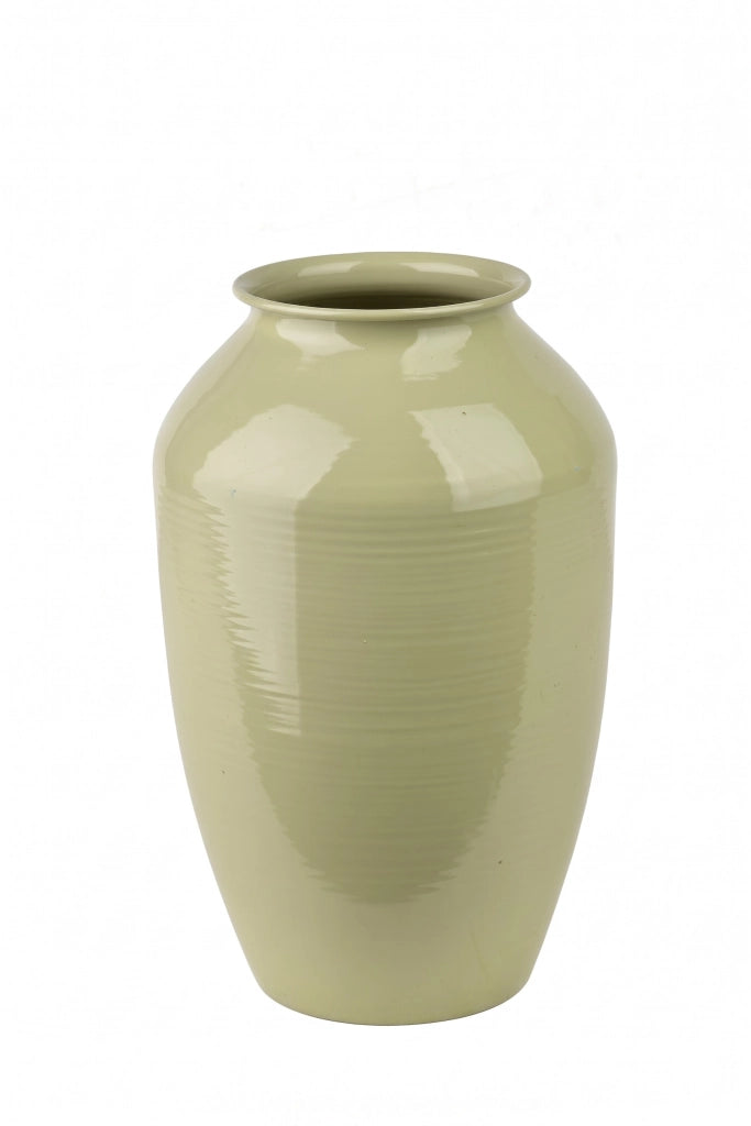 Vaso metallo Mondex ROGER 10x17x27 cm salvia 1 pz