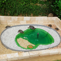 laghetto ninjia per tartarughe verde litri 210 cm 185x108x32