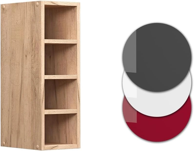 Pensile R-Line, Quercia dorata, 20 cm, per la libera combinazione all'interno di sistemi cucina modulari