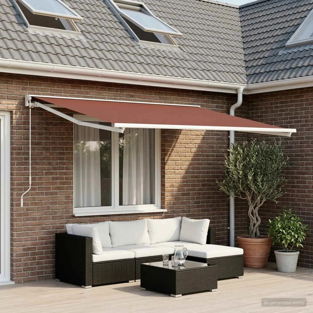 Telo di ricambio per tenda da sole Marrone 400 x 200 cm 3444264