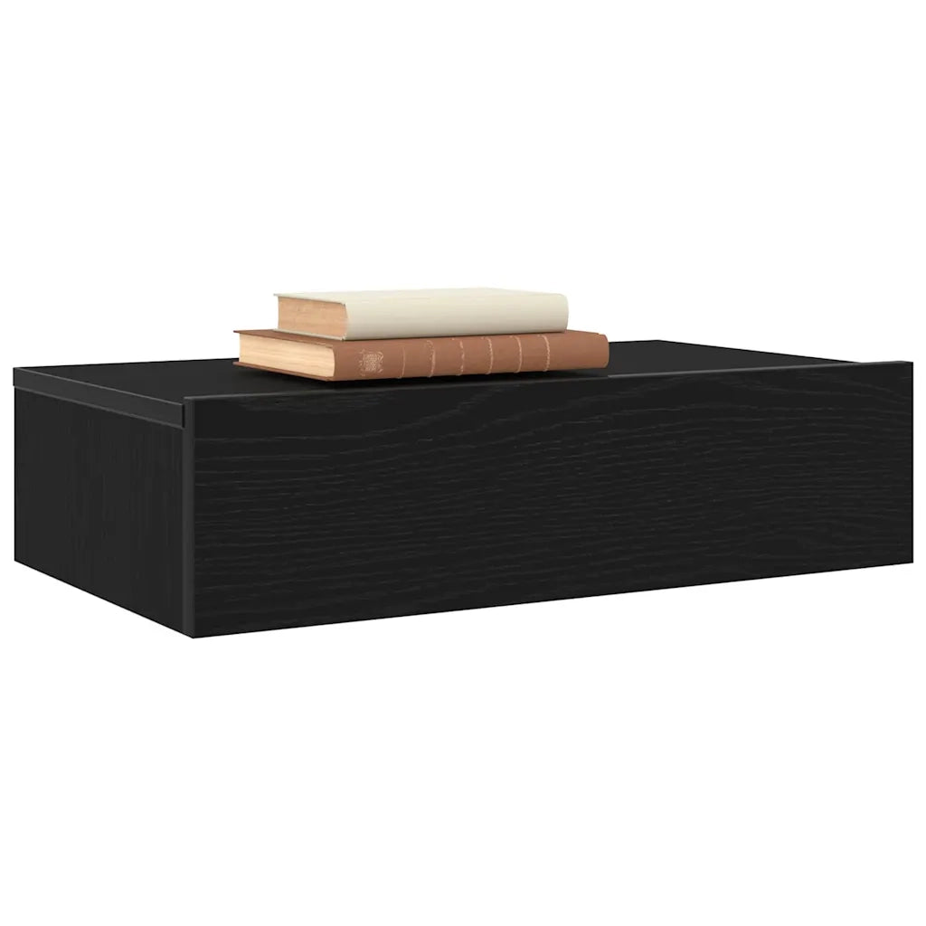 Mobili Porta TV con Luci a LED 2 pz Rovere Nero 60x35x15,5 cm 862033